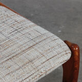 Ensemble de 2 chaises de salle à manger en teck danois design danois vintage