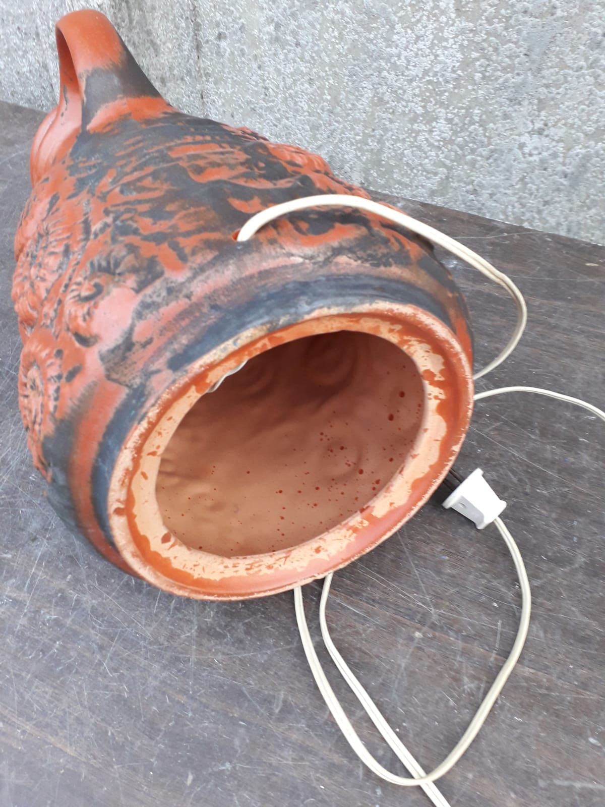 Ceramic floor lamp from the 70 made by Carstens (Germany)