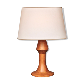 Sculptural Anthroposophical Wooden Table Lamp. 1970s