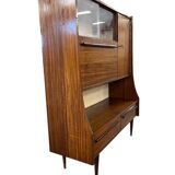 Vintage wooden cabinet with display case / bar section