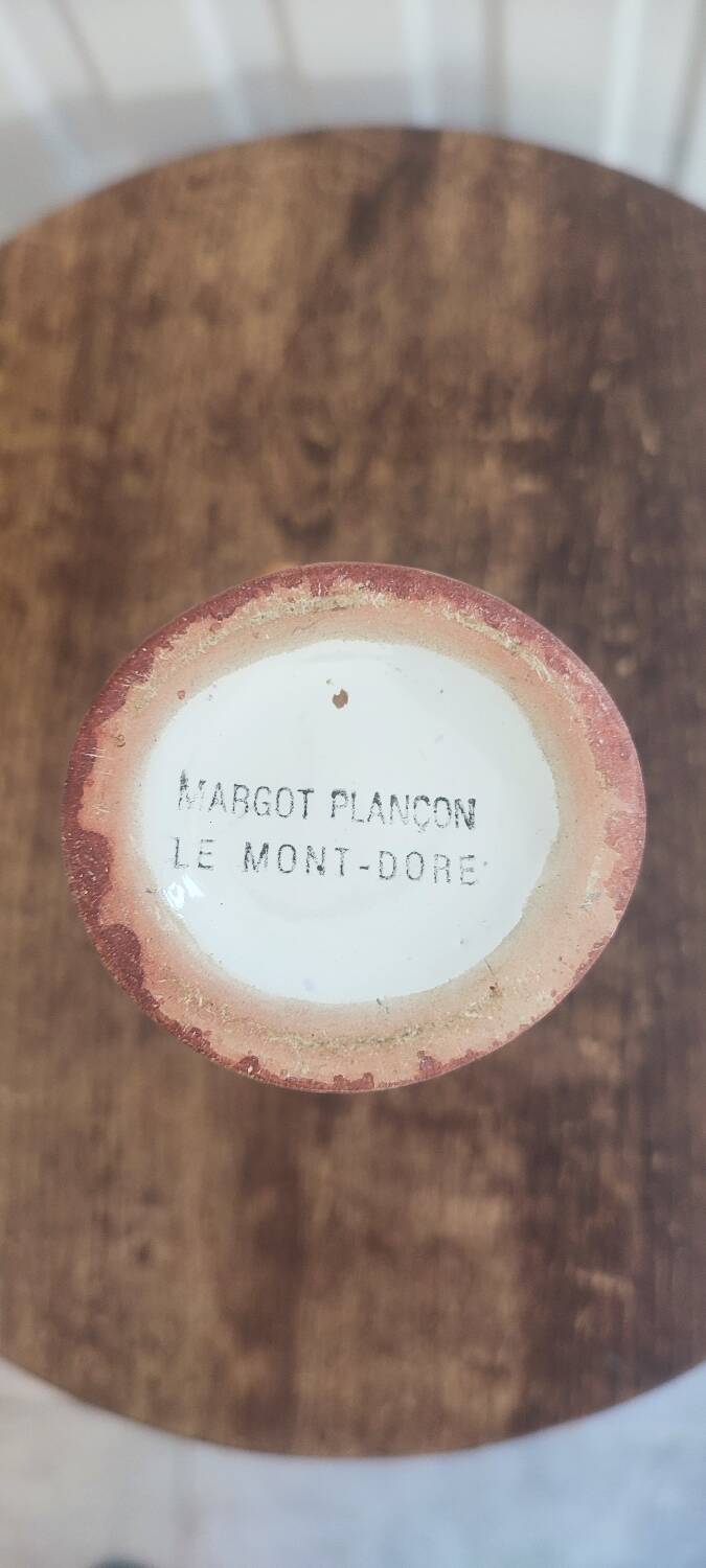 Pichet signé Margot Plançon Le Mont-Dore, années 50