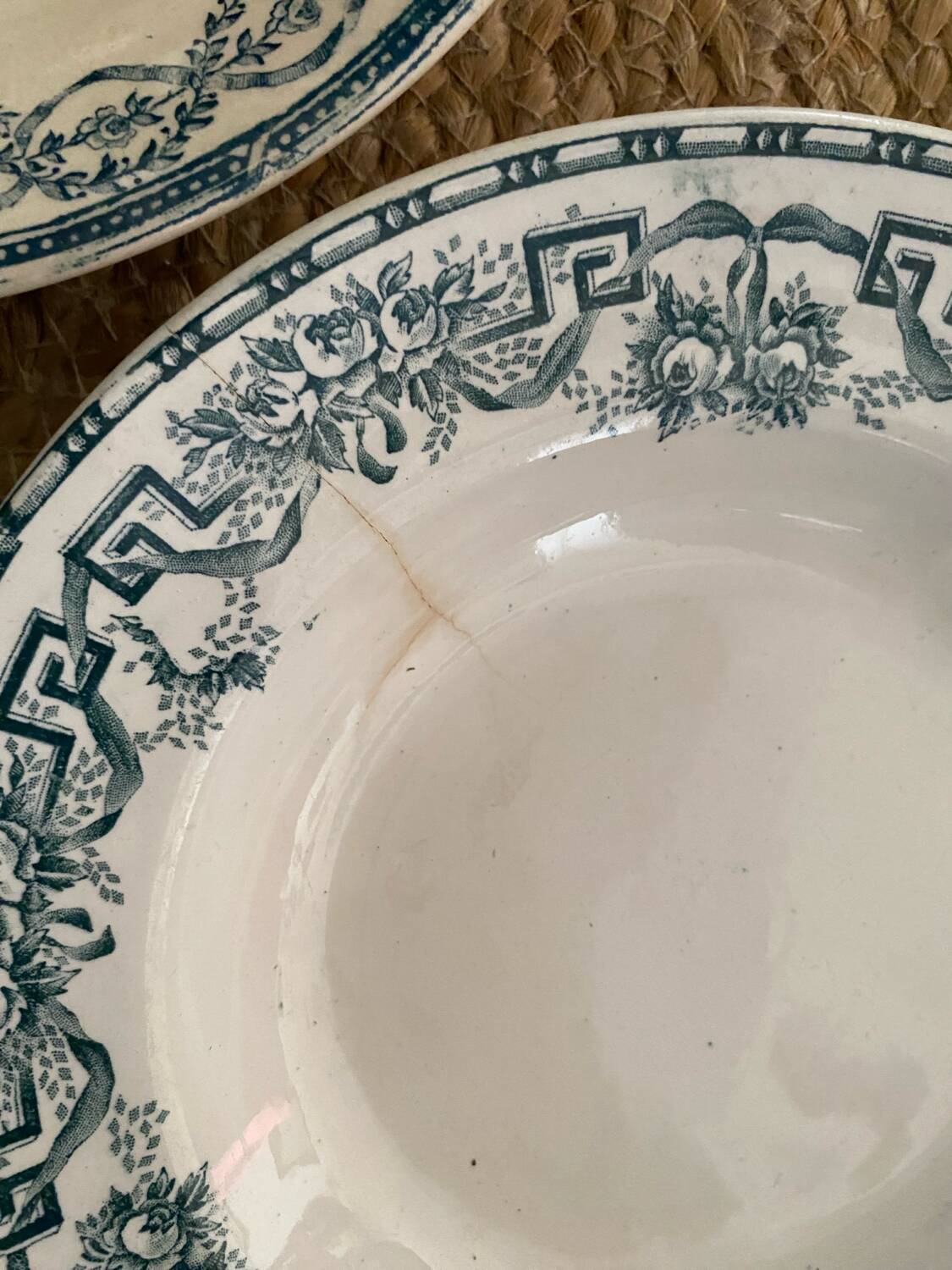 Iron earth soup plates from Moulin des Loups and Salins.