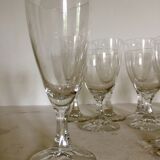 Set of crystal glasses from the 60s
