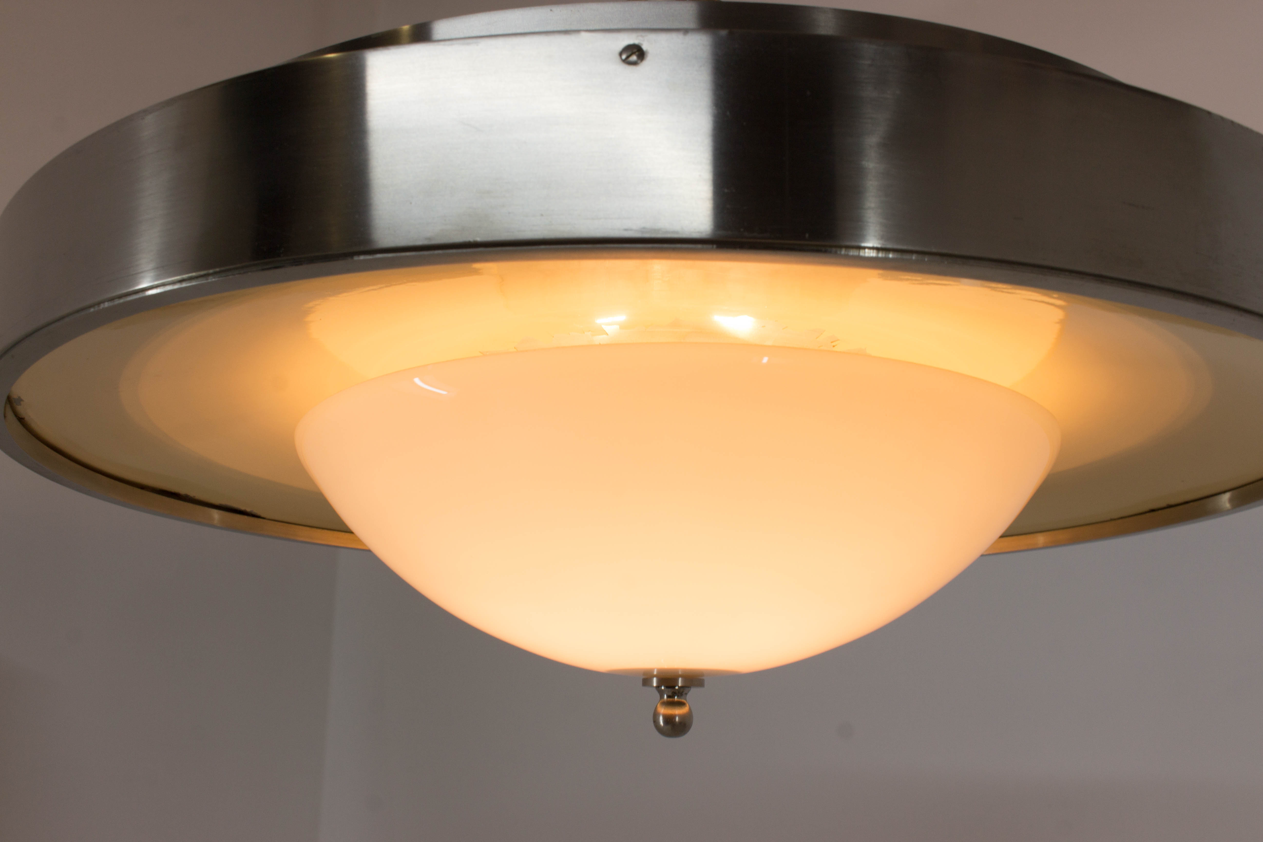 Ultra Rare Large Bauhaus Chandelier by Franta Anyz, 1930s