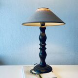 Turned wooden chalet lamp