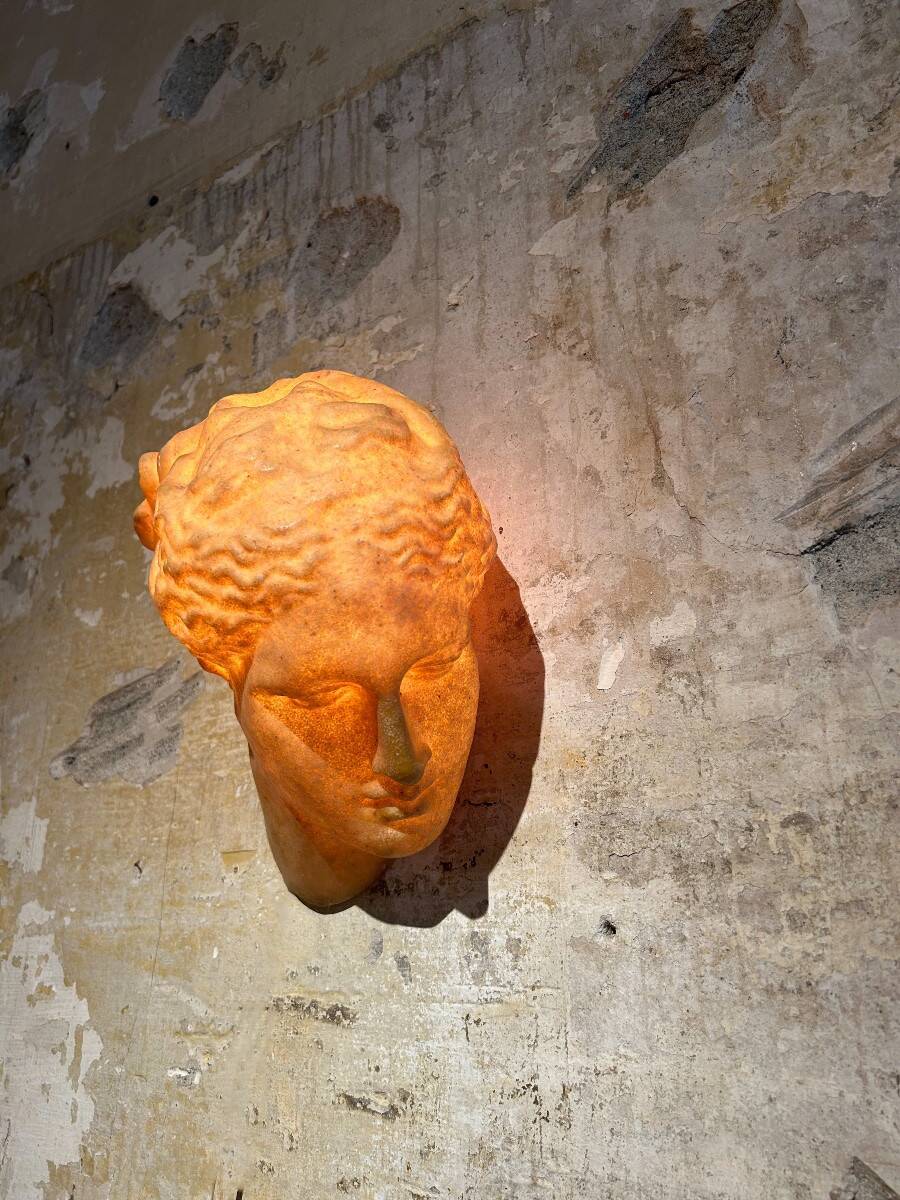 André Cazenave - rare Aphrodite wall lamp in Greek style