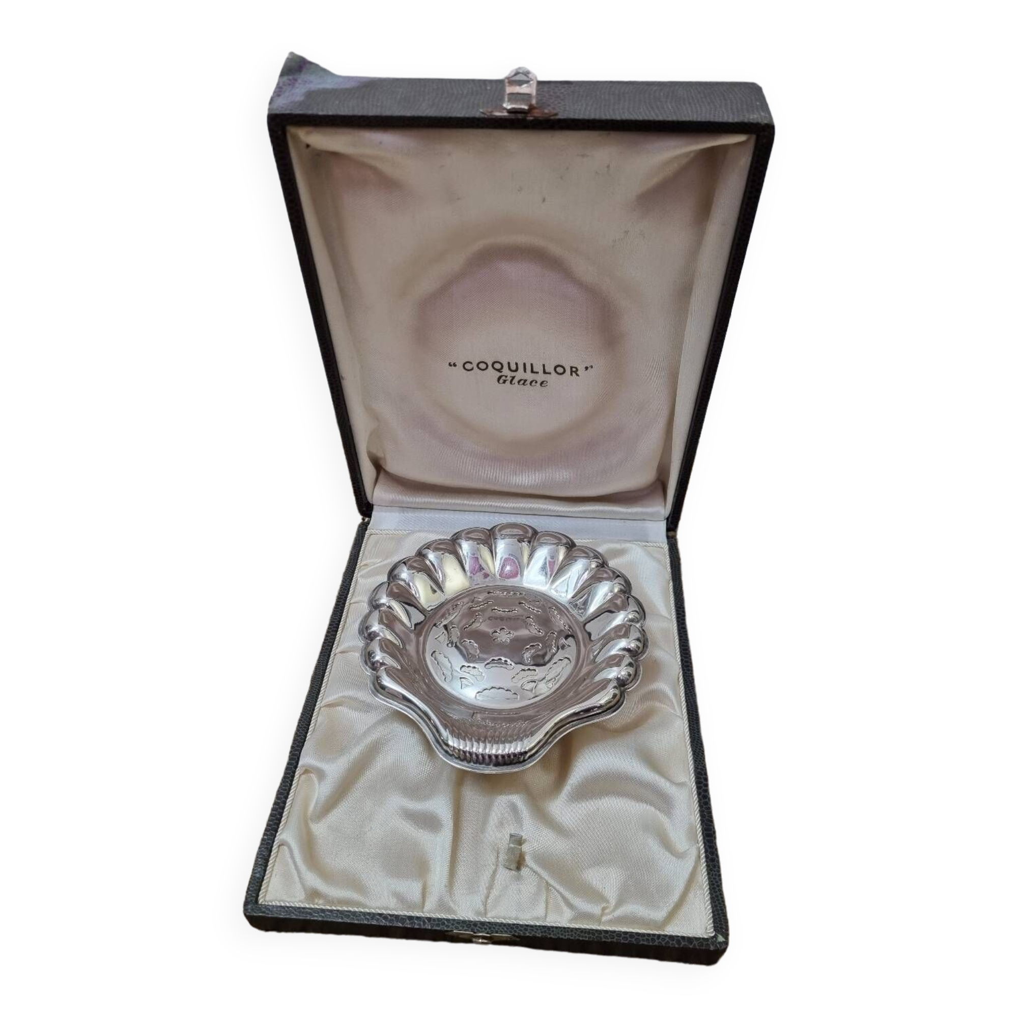 Coquillor Silver St Jacques Shell Butter Dish