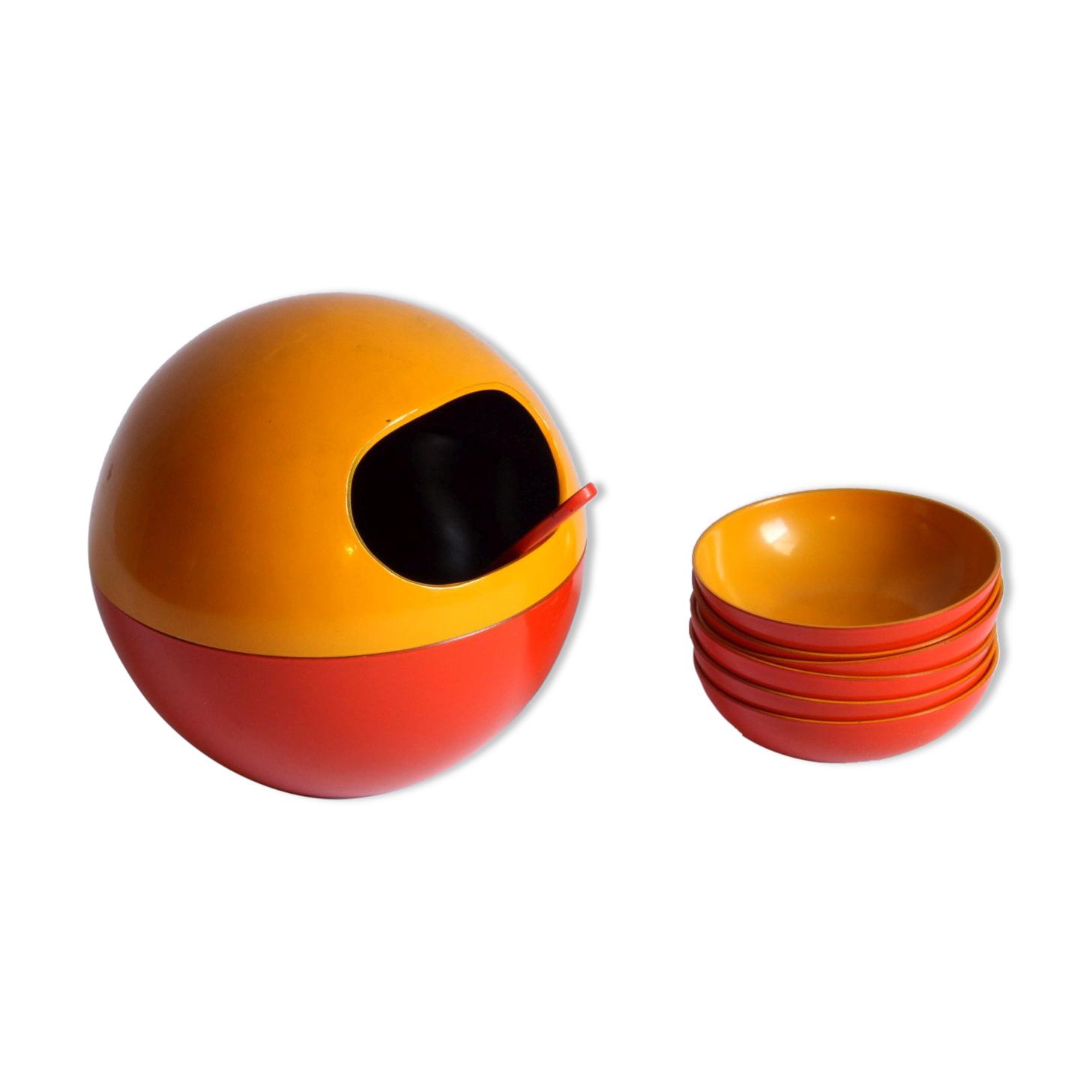 Ensemble de bols de collation de l’ère spatiale, Japon des années 1970. Ensemble de 8.