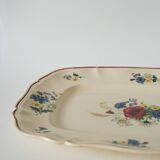 Plat rectangulaire Digoin Sarreguemines modèle Agreste, 1960