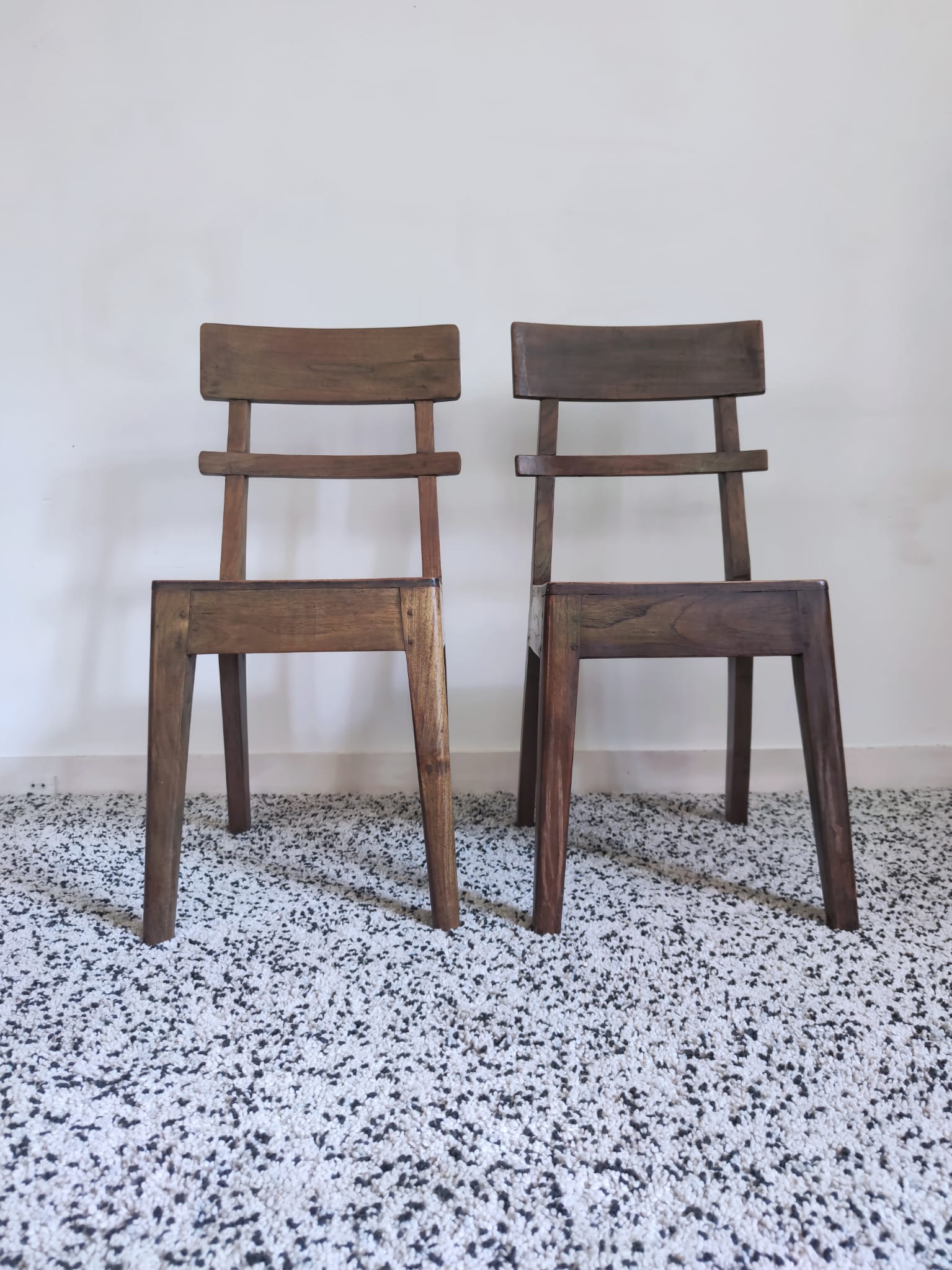 Pair of wooden chairs