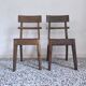 Pair of wooden chairs