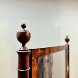 Dressing Table In Flamed Mahogany From The Empire Period 19th Century