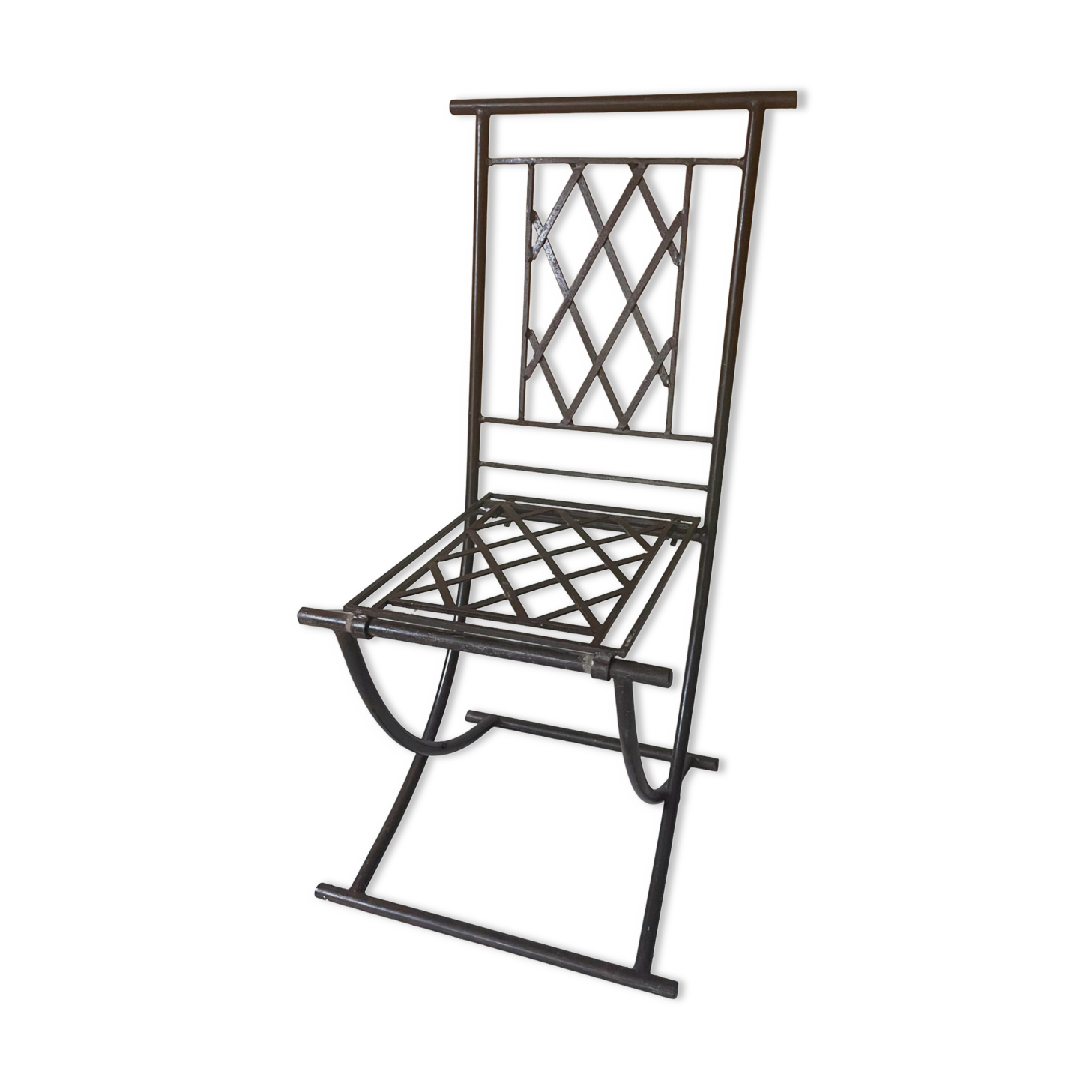 Folding chair antique handmade ironwork