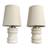 Vintage Gard stone lamps from the 70s