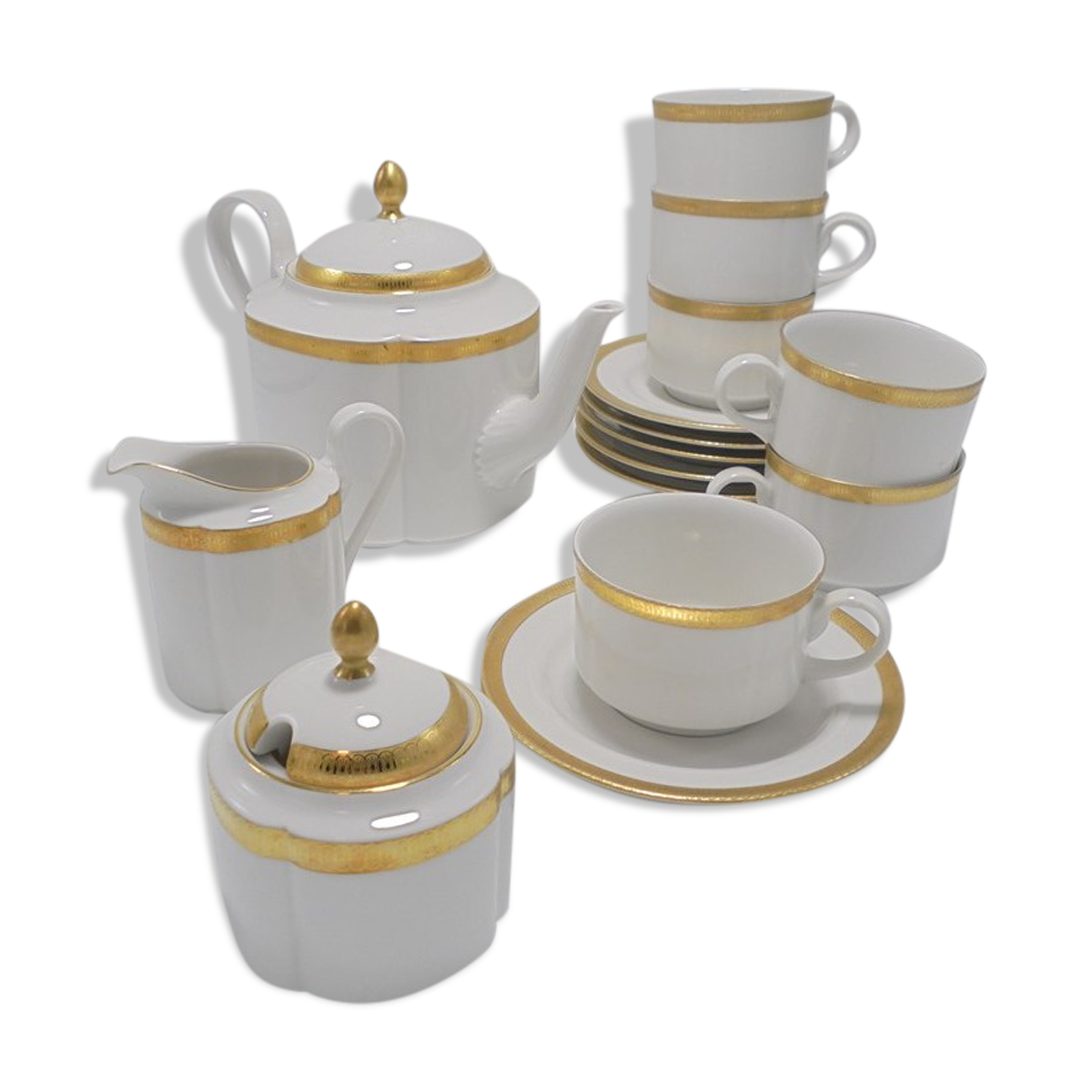 Coffee or tea set in German porcelain