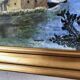 Framed oil painting