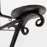 Wrought iron candle holder - France, 20th century