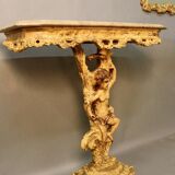 Rococo Style Console and Mirror Set