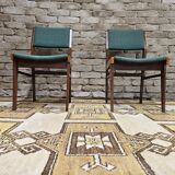 Pair of 1960 teak scandinavian chairs