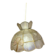 Antique Art Deco Style Pendant Light, Mother-of-Pearl & Brass, 1970s Vintage