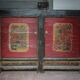 Chinese buffet from Mongolia, 2 doors, converted antique chest.