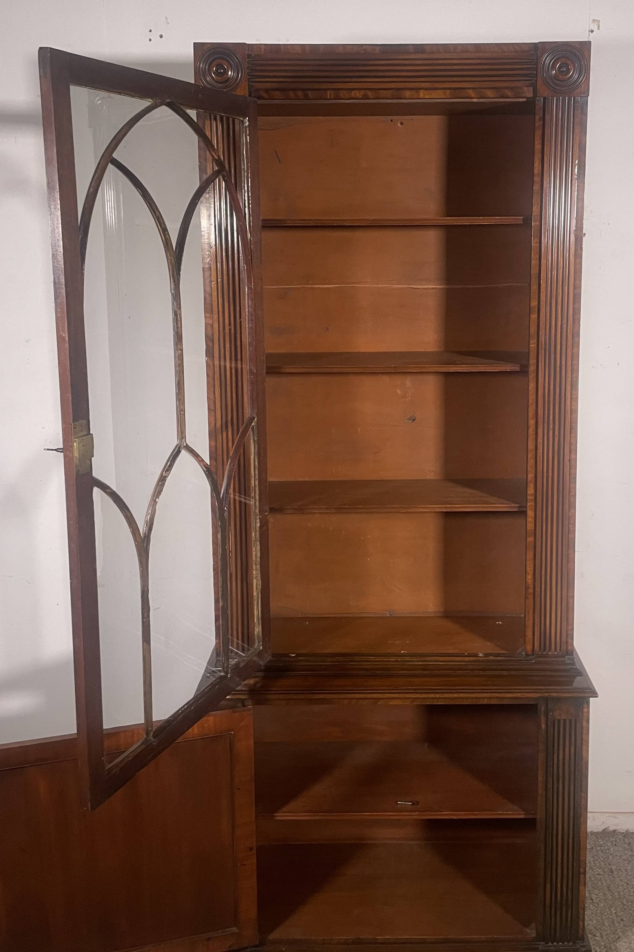 early 19th century mahogany bookcase
