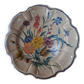 Decorative melamine flower plate Lamy Italy