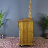 Art nouveau style baltic pine chest of drawers with mirror