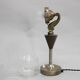1930s Secession brass and glass desk lamp, Czechoslovakia