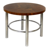 Restored Bauhaus Round Table in Walnut by Robert Slezak, 1930s