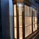 Large old wooden showcase