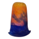 Muller Frères orange and blue glass paste lampshade