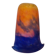 Muller Frères orange and blue glass paste lampshade