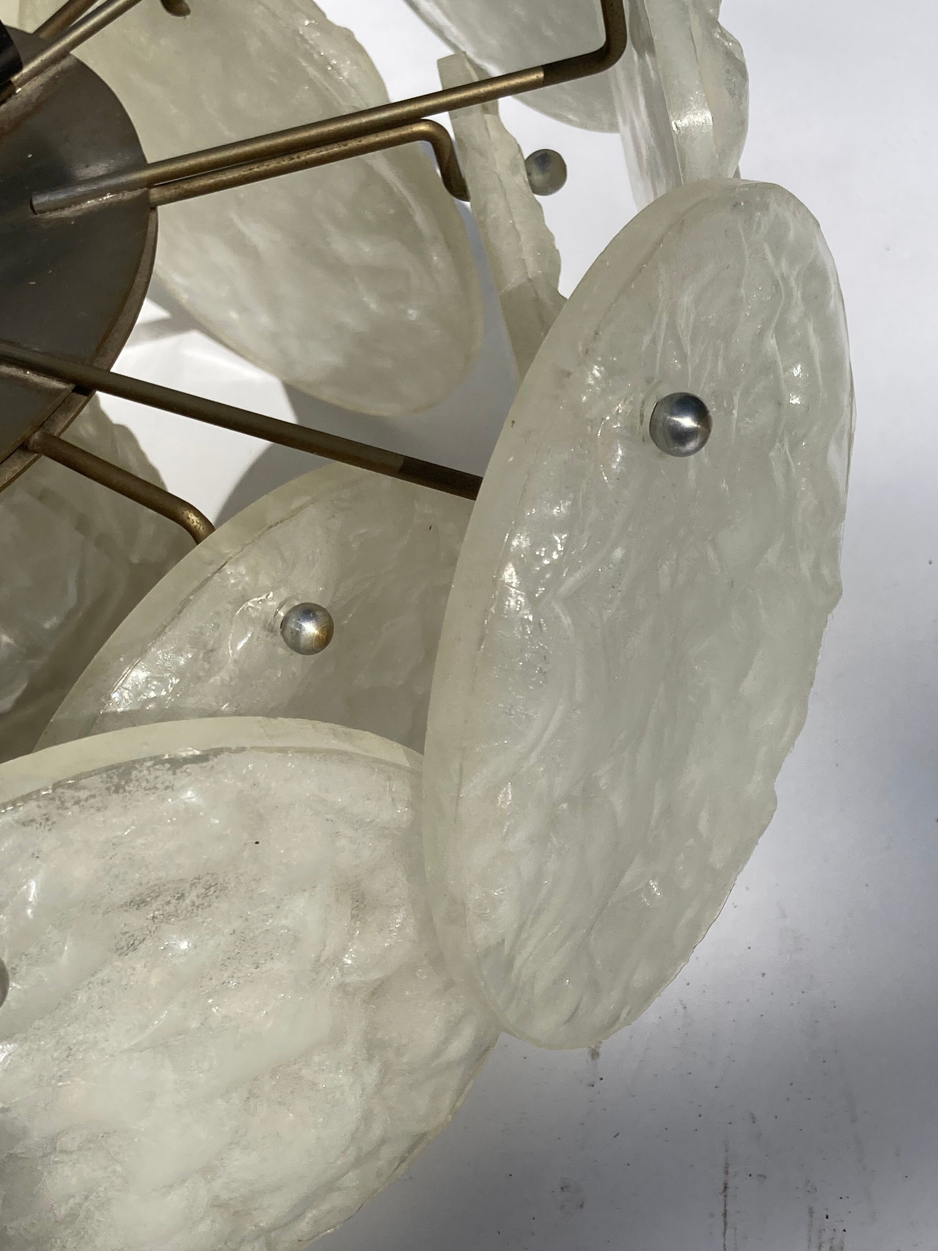 Kalmar Ice glass chandelier from Austria