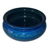 Aldo Londi coupe for Bitossi in "Rimini Blue" ceramic from the 1960s.