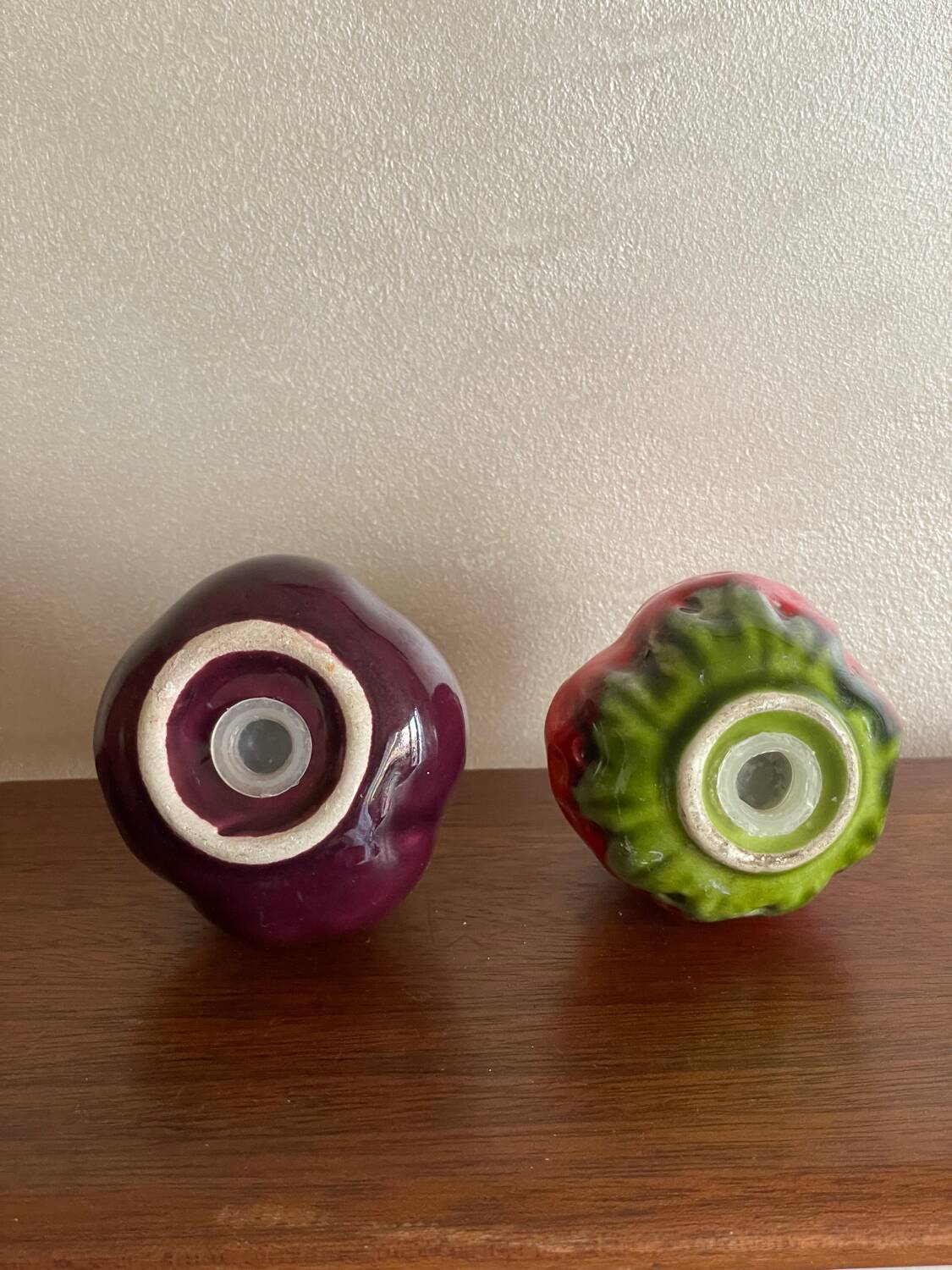 Salt and pepper eggplant strawberry