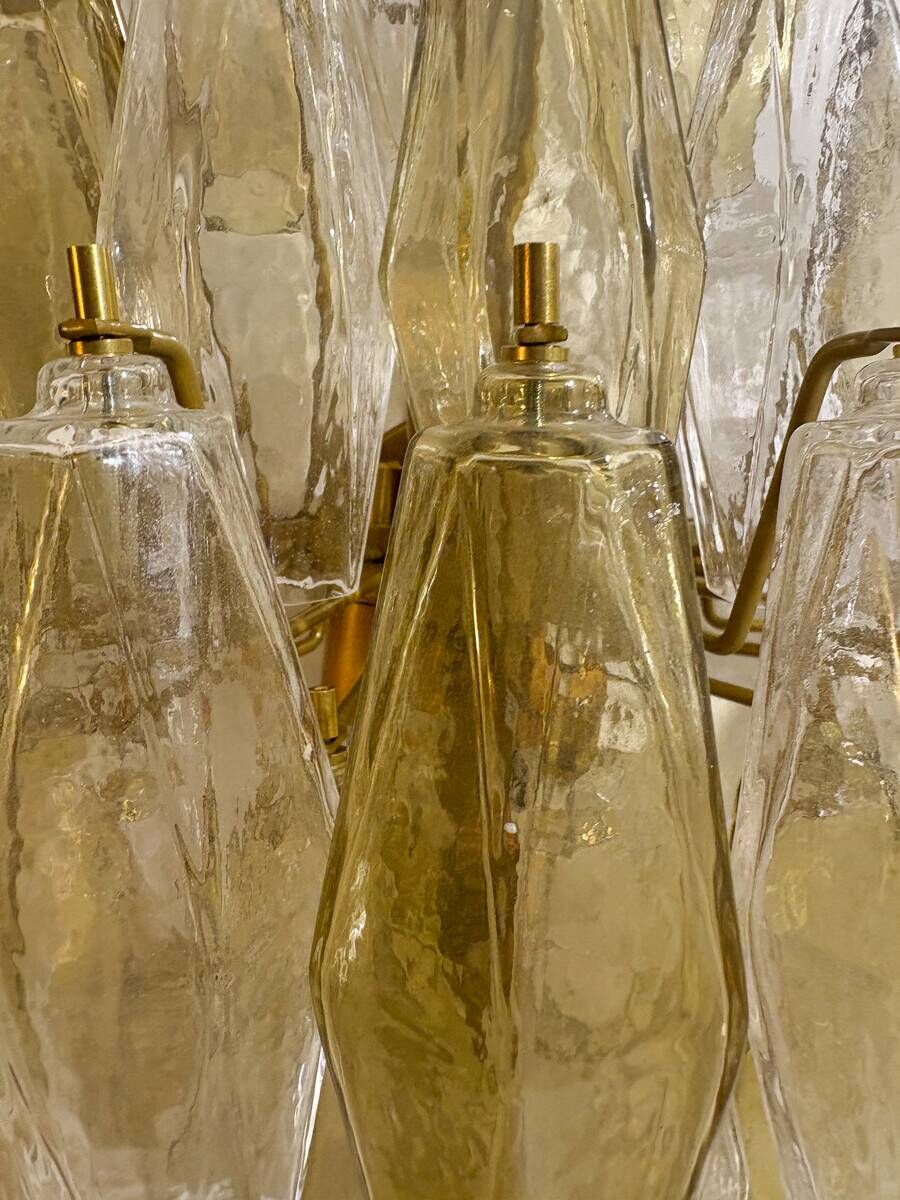 Pair of Murano Glass "Poliedri" Wall Sconces by Carlo Scarpa for Venini, 19
