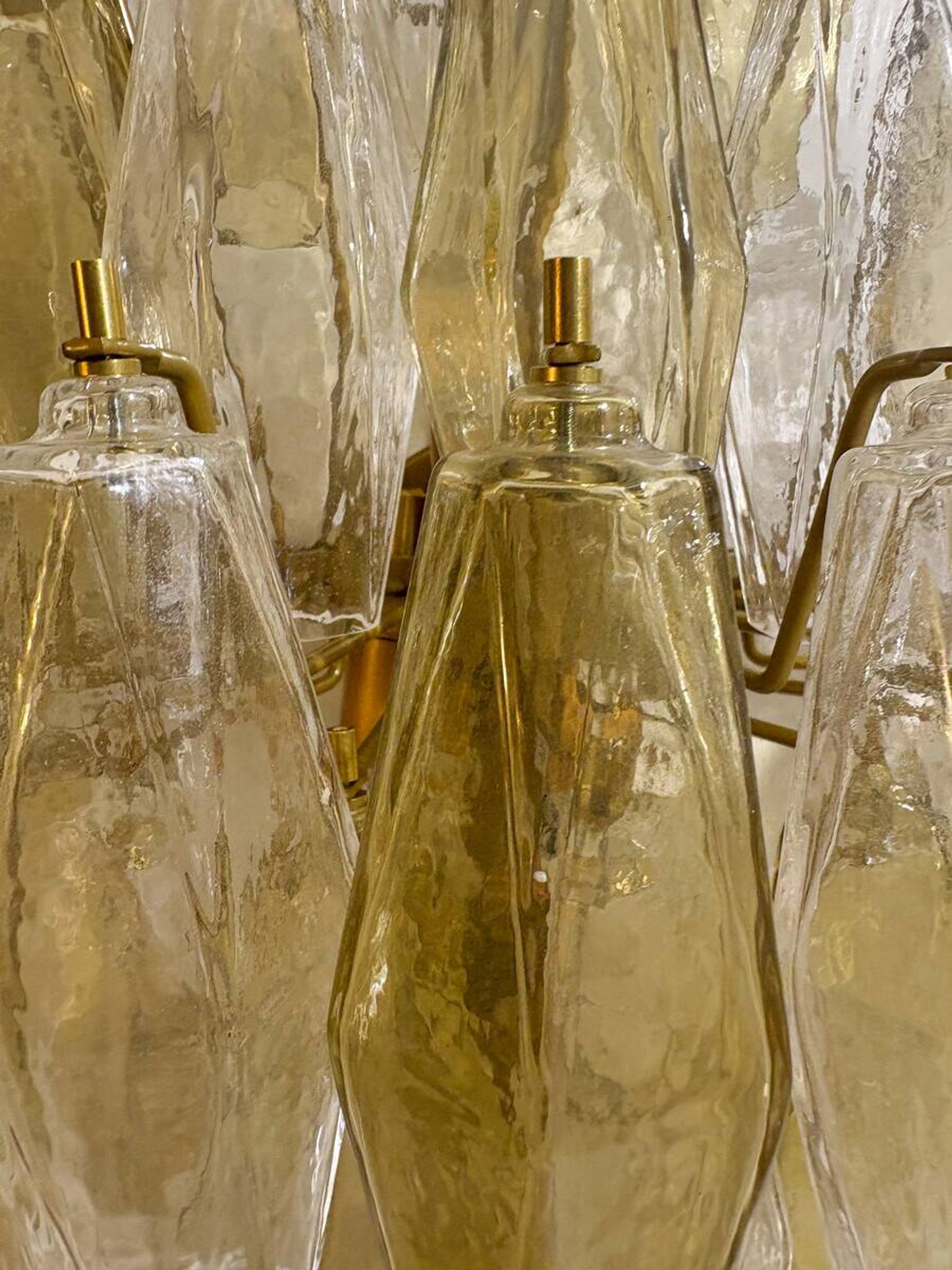 Pair of Murano Glass "Poliedri" Wall Sconces by Carlo Scarpa for Venini, 19