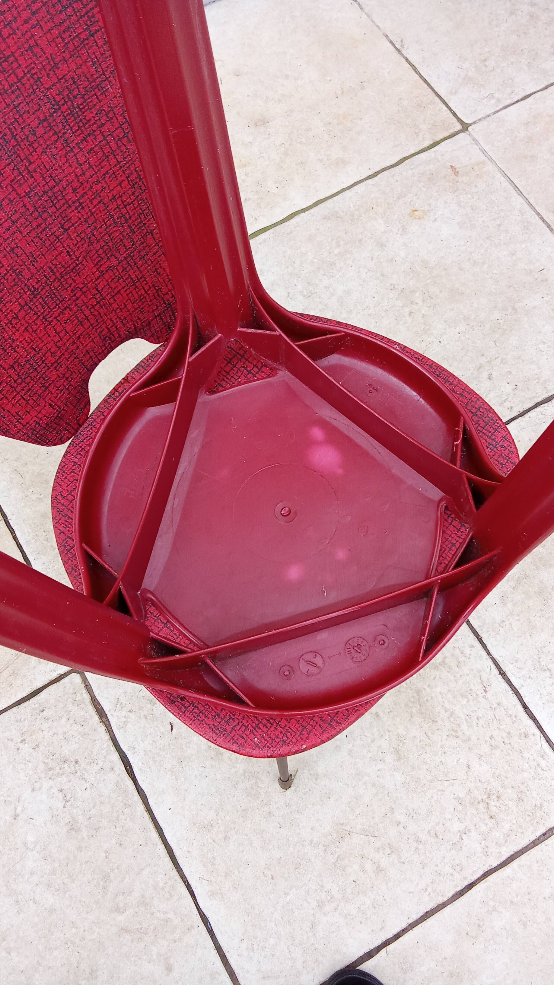 Stamp stool by henry massonnet vintage