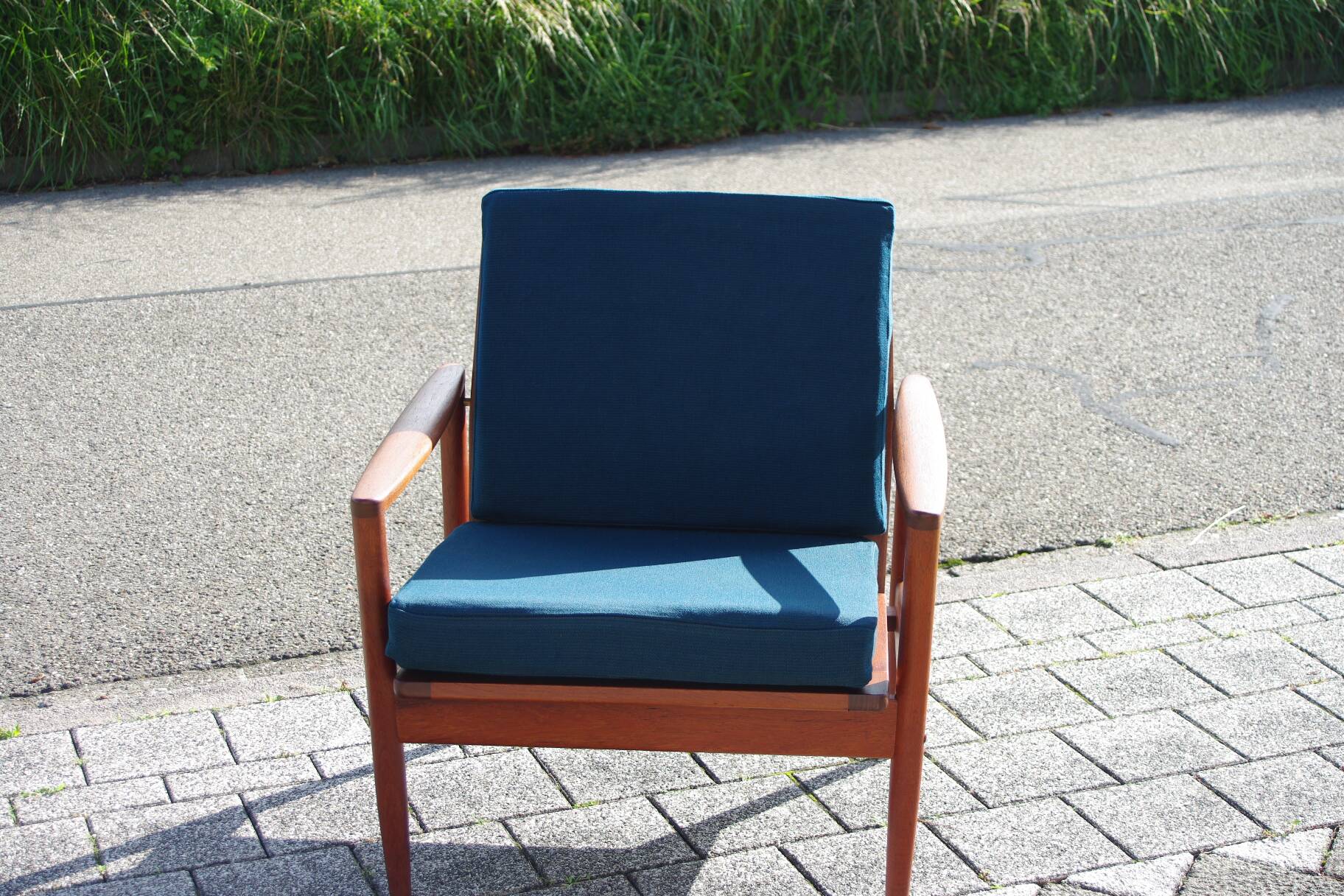 Fauteuil danois vintage en teck de john boné 1950