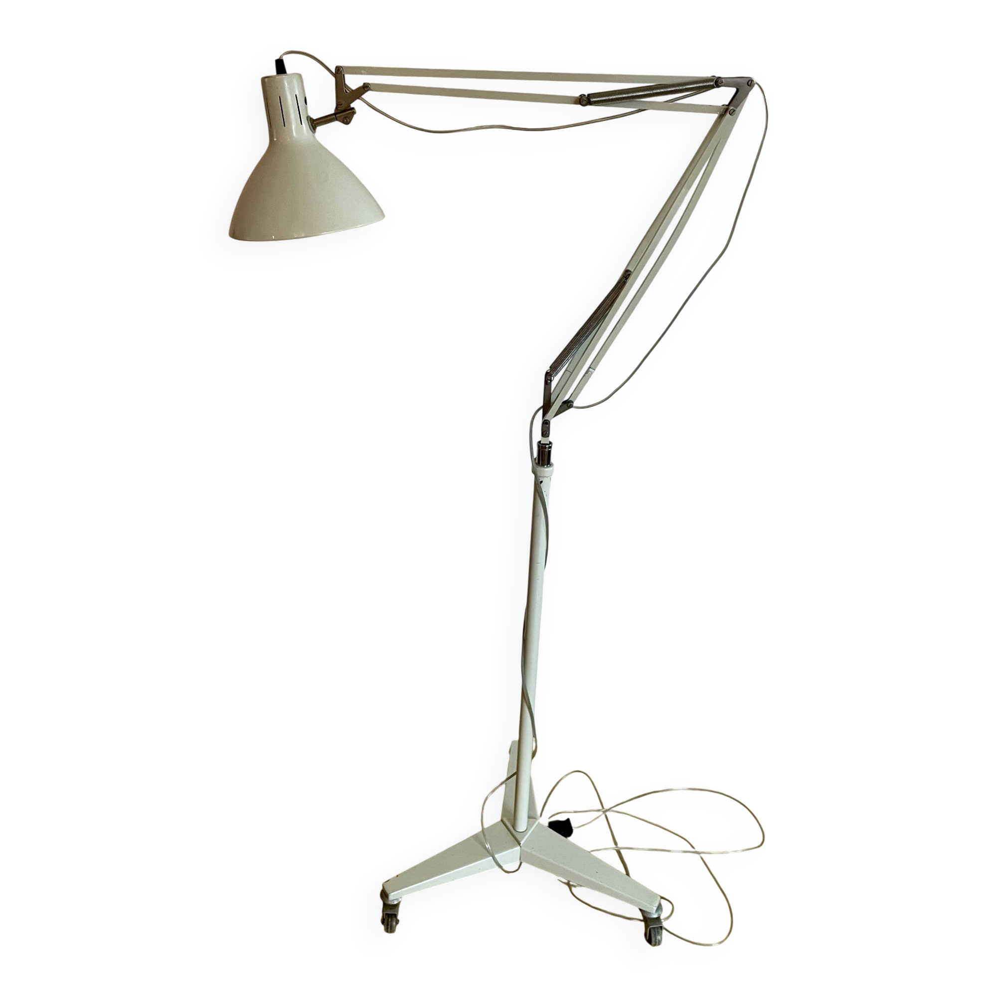 Adjustable and rollable standing light by H. Busquet for Hala Zeist