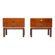 Pair of Meurop teak bedside tables 1960 Belgium