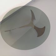 Table basse hélice vintage Propeller de Knut Hesterberg en acier et verre