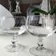 Lot de 5 coupes à glace à fruits en cristal finement taillé de 2 motifs épis de blé dépolis