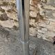 Vintage 1970s chrome metal coat rack