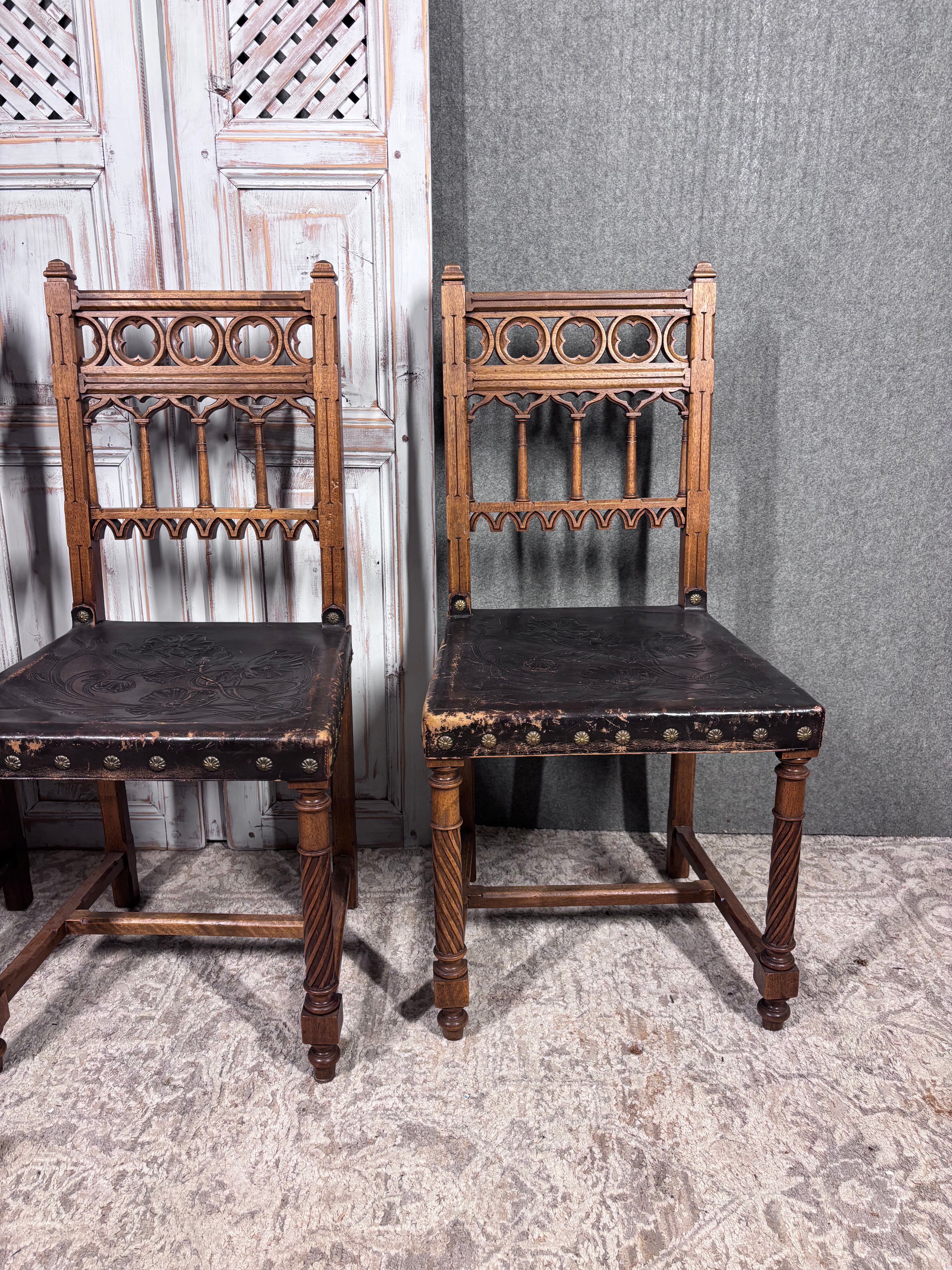 Neo-Gothic chairs