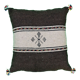 Coussin berbère chocolat et beige