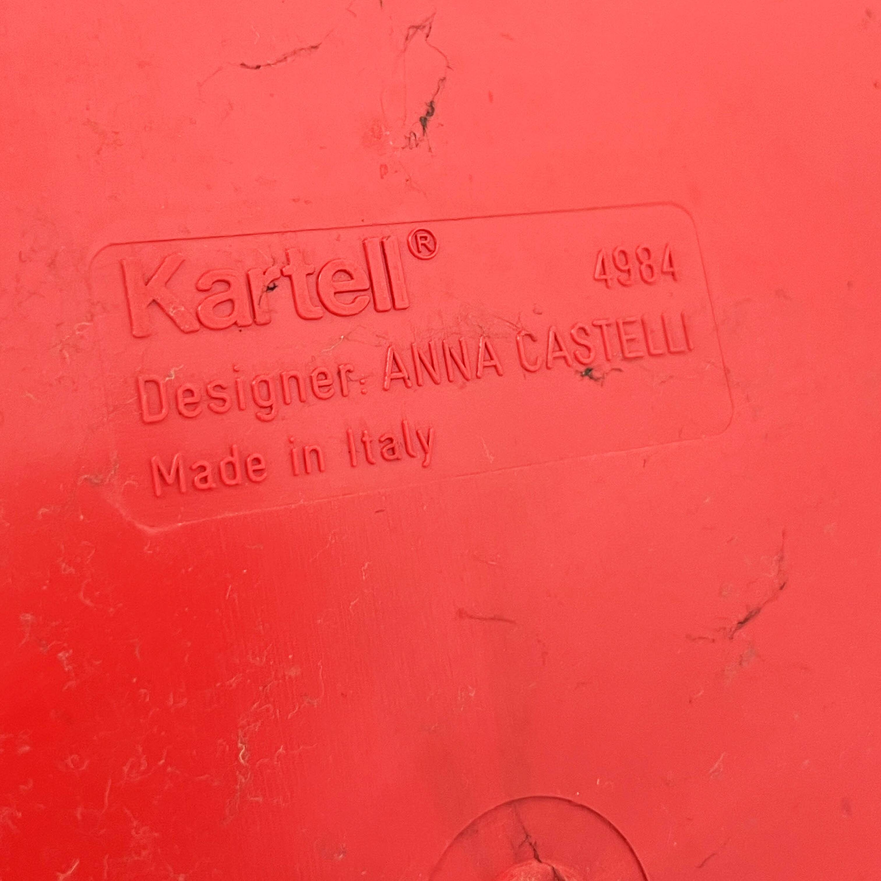 Meuble de rangement, corbeille à linge par Anna Castelli pour Kartell, 1970