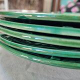 5 plates vine and basketry in slurry by Gien