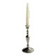 Antique silver-plated candlestick with baluster shaft H21 D9.5